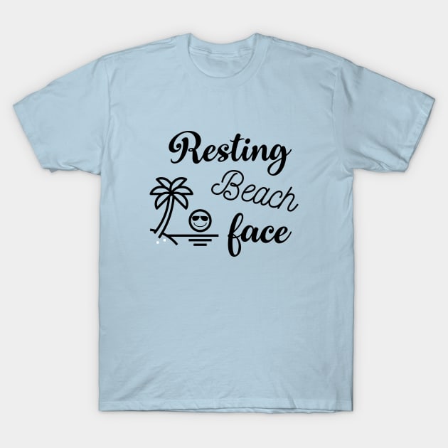 Resting Beach Face T-Shirt by Saytee1